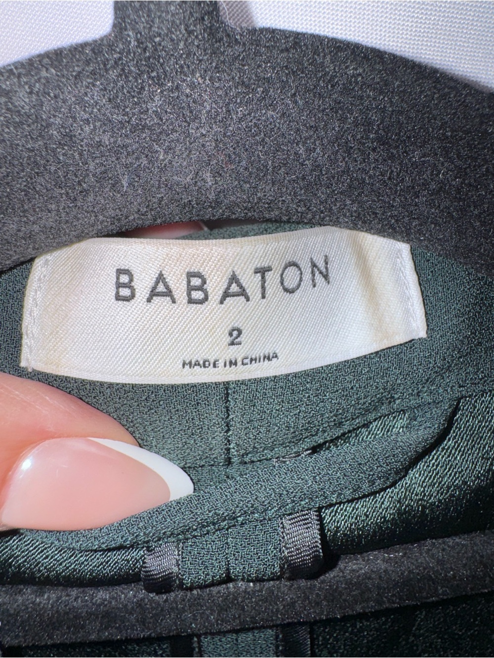 Babaton Forest Green Open-Front Blazer - Picture 5 of 6